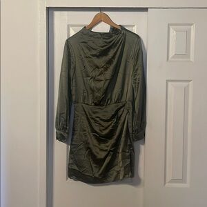 Zara mini green dress, size USA M